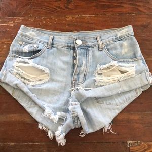 One Teaspoon bandits jean shorts